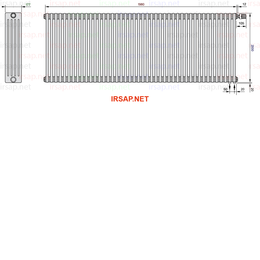 Радиатор IRSAP Tesi 52000/44 T25 CL 01